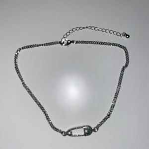 Silver “Paperclip” Necklace Choker